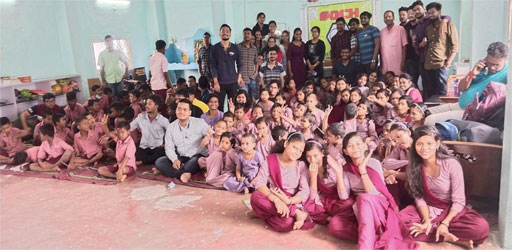 Breakfast & Lunch provided by M.K.C.G. College Students (SOCH) at Navajeevan Seva Ashram, Brahmapur